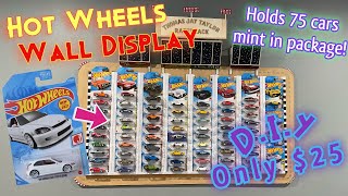 DiY Hot Wheels InPackage Wall Display for 25 Show off your die cast car collection modular 🚗🏎🚙🚓 [upl. by Janek]