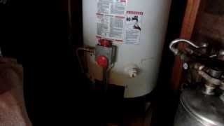 After 17 years Rheem Water heater starts leaking on the gas burner [upl. by Kerwinn]