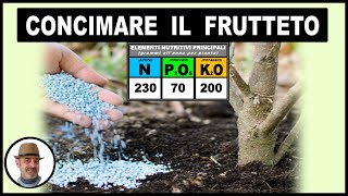 CONCIMARE IL FRUTTETO tutte le piante [upl. by Aicittel]