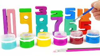 Learn Counting 1 to 10  Lets Color Find and Build Numbers  Preschool Learning Video for Toddlers [upl. by Jaimie]