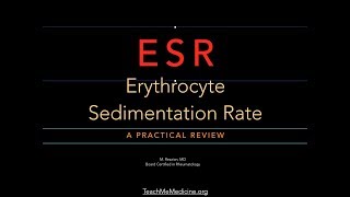 Erythrocyte Sedimentation Rate ESR [upl. by Annayehc]