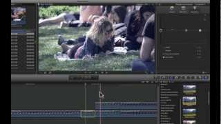 FCPX avancé  images look cinéma amp flou sur un visage [upl. by Yreme414]