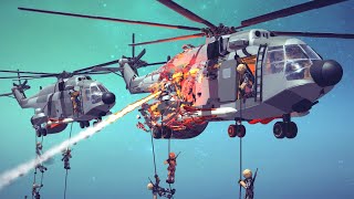 Helicopter Crashes amp Shootdowns 36  Besiege [upl. by Ccasi466]