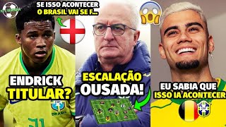 TÁ MALUCO OLHA A PROVÁVEL ESCALAÇÃO DA SELEÇÃO BRASILEIRA CONTRA A INGLATERRA VAI VIM GOLEADA [upl. by Hazlip528]