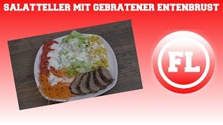 Salatteller mit gebratener Entenbrust [upl. by Ltihcox]