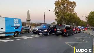 Police  Convoi de la BRI en urgence Police task force convoy responding in Paris [upl. by Nylrahc]