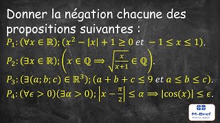 Notions de Logique  Exercice 45 page 73 1è𝑟𝑒 𝑆𝐶 𝑀𝐴𝑇𝐻  𝐴𝐿 𝑀𝑂𝐹𝐼𝐷 𝐸𝑁 𝑀𝐴𝑇𝐻 [upl. by Efioa335]