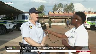 North West  Over 500 illegal miners arrested [upl. by Porcia]