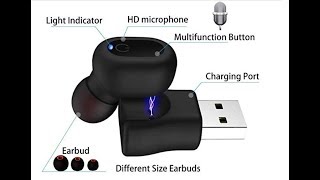 NB3 IPX8 Waterproof Bluetooth Earbud Eleproof Single Mini Earpiece Headset FULL REVIEW [upl. by Haneen]