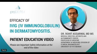 Benefits of IVIG IV Immunoglobulin in Dermatomyositis [upl. by Aicercal]