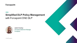 Simplified DLP Policy Management  Forcepoint ONE DLP [upl. by Lobell]