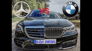 Mercedes vs BMW 6Zylinder Diesel im Vergleich  400d vs 40d [upl. by Gerdi640]