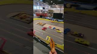 Driving a slot car next to some crazy race cars adventure automobile cars [upl. by Ruthy]