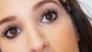 How To Make Your Eyelashes Look Like False Lashes Using Mascara  MonicaBorowik [upl. by Moitoso]