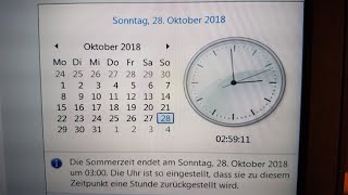 Zeitumstellung live von 3 auf 2 Uhr Sommerzeit zu Winterzeit [upl. by Erhard]