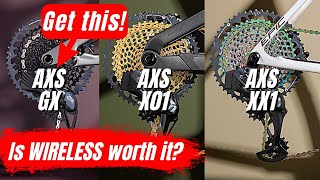 Comparing SRAM AXS Eagle XX1 vs X01 vs GX  Is WIRELESS worth it [upl. by Marcello22]