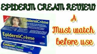 EPIDERM CREAMREVIEWHOW TO USE IT  zellagold [upl. by Corette]