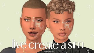 Giving YOUR Sims CC Makeovers LIVE🤍 The Sims 4 Create A Sim [upl. by Gamali]