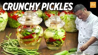 The Best Crunchy Pickles and Pickled Cucumber Youll Ever Eat • Taste Show [upl. by Jutta]