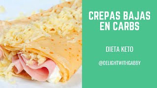 Crepas Keto Crepas bajas en carbohidratos Crepas Dulces y Saladas [upl. by Neivad606]