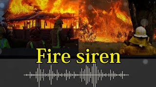 208 Fire siren  sound effect [upl. by Romito]