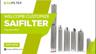 SAIFILTER Polymer FilterVarious polymer Filter Available [upl. by Dawes]