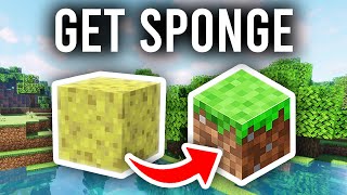 How To Get Sponge In Minecraft  Full Guide [upl. by Bautram]