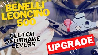 Benelli Leoncino 500 Trail Accossato Clutch and Levers Light and Sleek Upgrade [upl. by Craggy]