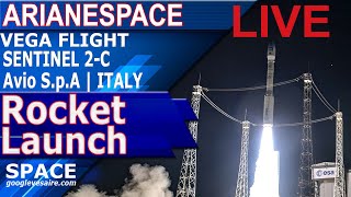 LIVE LAUNCH NOW Arianespace Vega Rocket Launch SENTINEL  Avio SpA  ITALY Mission [upl. by Atinyl]