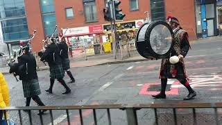 Everton pipe band remembrance Sunday liverpool 2024 part 3 [upl. by Willet383]