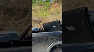 Hard Trifold Ram Bed Cover ram bedcover ramtrucks [upl. by Otrebide267]