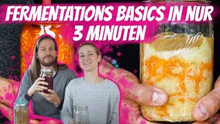 Gemüse fermentieren  die absoluten Basics in nur 3 Minuten [upl. by Thebazile697]