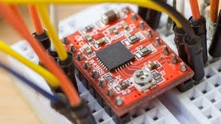 Драйвер шагового двигателя A4988 Обзор и подключение к Arduino [upl. by Ahsinot]