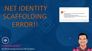 NET Identity Scaffolding Error [upl. by Kenwee]