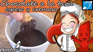 Chocolate a la taza espeso y cremoso  Chocolatisimo [upl. by Barrus240]