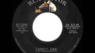 1st RECORDING OF Yakety Sax  Boots Randolph as “Randy Randolph” 1958 version [upl. by Hudnut925]