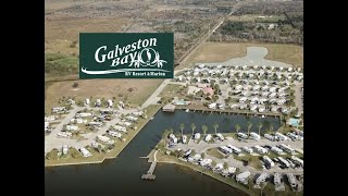 Galveston Bay RV Resort and Marina 4K Drone Video [upl. by Dolphin]