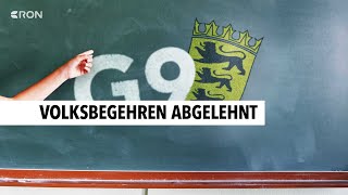 Debatte um G9 in BadenWürttemberg geht weiter  RON TV [upl. by Nets966]