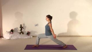 Upward Facing Vira Bhadrasana  Silent Yoga Movie [upl. by Charpentier]