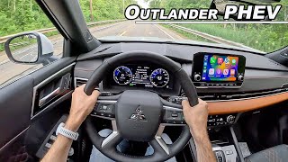 Living With The 2023 Mitsubishi Outlander PHEV  Better than Rav4 Prime POV Binaural Audio [upl. by Horst]