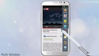 Airview and Multiwindow on Ultimate Jelly Bean ROM Galaxy Note GTN7000 [upl. by Aicela]