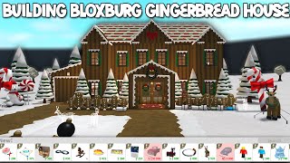 BUILDING A BLOXBURG GINGERBREAD HOUSE AND TINY BLOXBURG UPDATE PATCH [upl. by Icam]