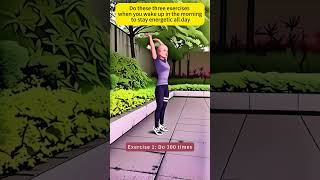 Do these three exercises when you wake up in the morning to stay energetic all dayathome yoga [upl. by Kcinom]