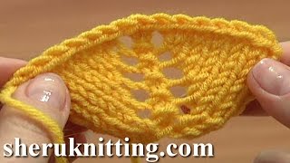 How to Increase In Knitting Using Yarn Overs Tutorial 8 Part 11 of 14 Decorative Increasing [upl. by Oshinski]