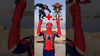 Spiderman and Venom  Sonic and Shadow EXE  Marvel Animation spiderman venom sonic [upl. by Yrtnej566]