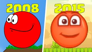 Evolution of Red Ball Flash Games 20082015 [upl. by Nibaj]