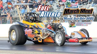 Nitro Fuel Altered At The 65th March Meet  Famoso Dragstrip  Drag Racing  2023 [upl. by Acinna]