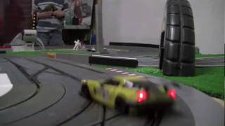 Digital Slot Car Racing CRASHES [upl. by Enerak160]