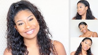 How to Style 360 Curly Lace Wig  WowAfrican [upl. by Charlton789]