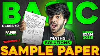 Class 10 Maths Basic CBSE Sample Paper Solutions  CBSE Sample Paper 20242025 class10 [upl. by Aloz155]